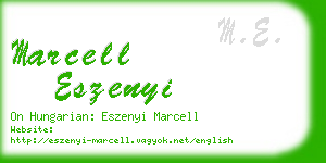 marcell eszenyi business card